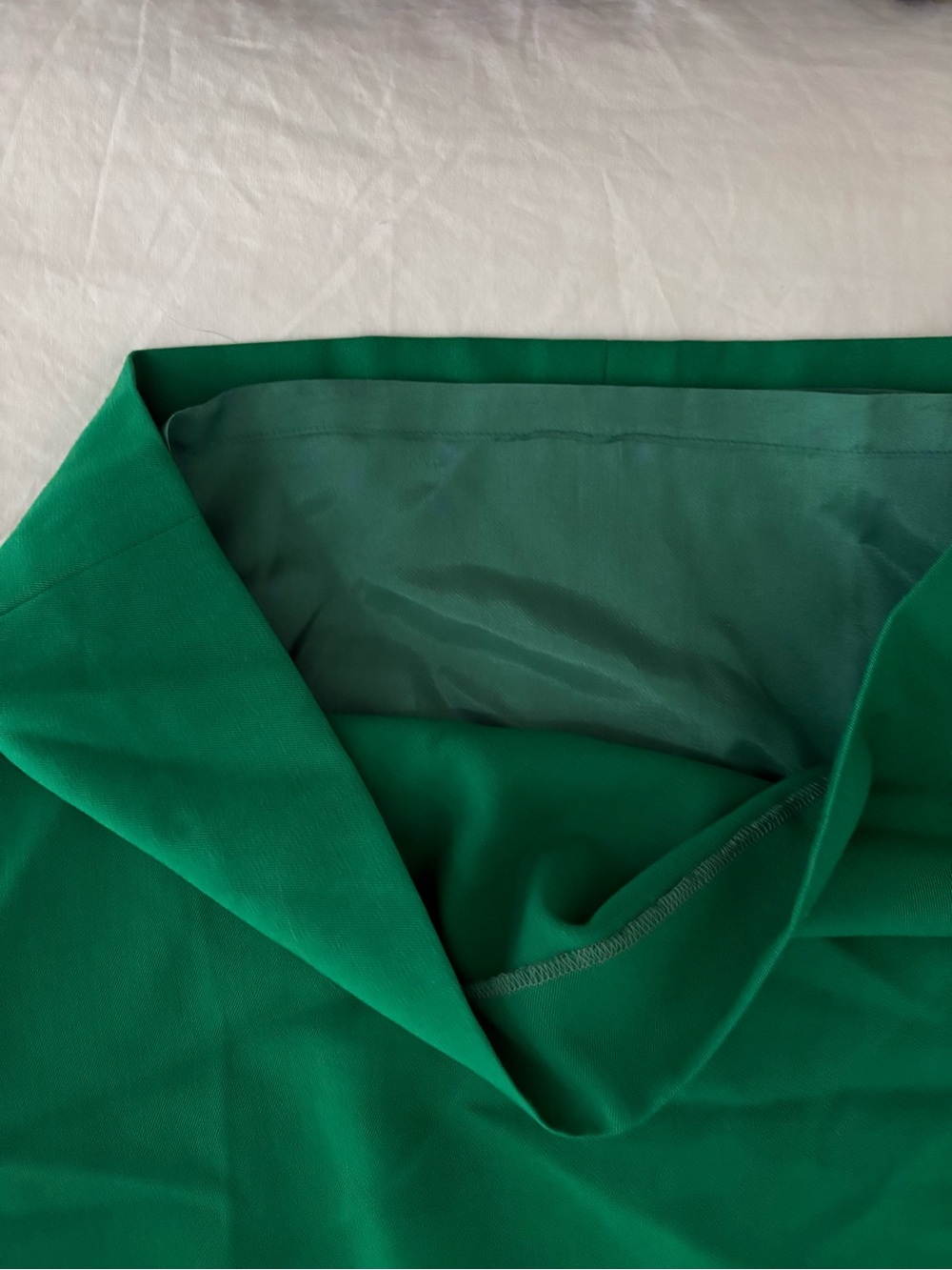 Classic Green Pencil Skirt - Women's Tailored mini skirt - Picture 5 of 5